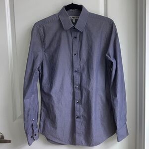 Express Men's Casual slate gray Button Down Shirt